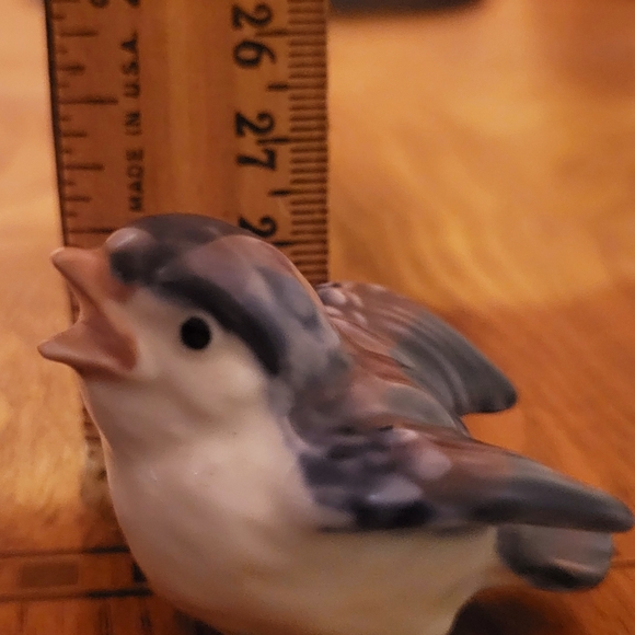 Pair of vintage Otagiri ceramic blue and white birds - Picture 7 of 7